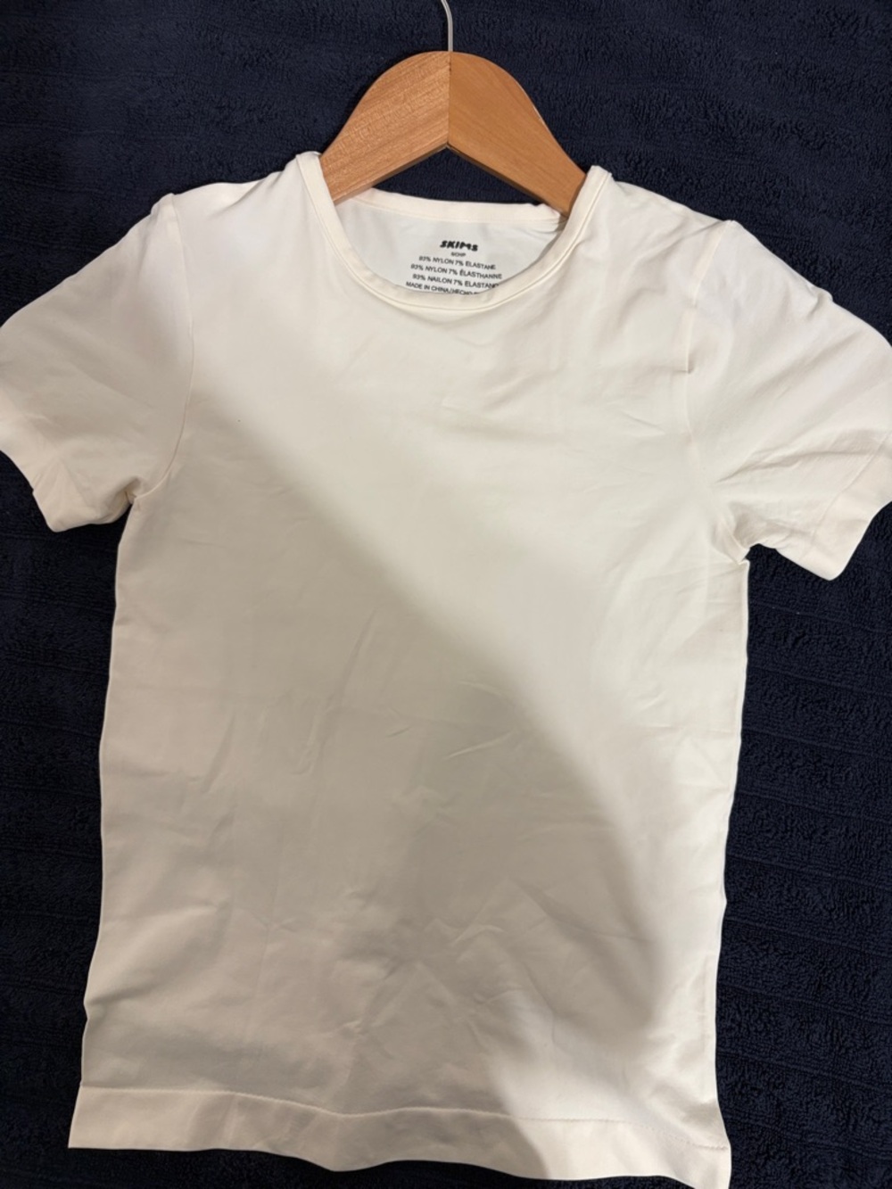 SKIMS  Short Sleeve Crew Tee in White